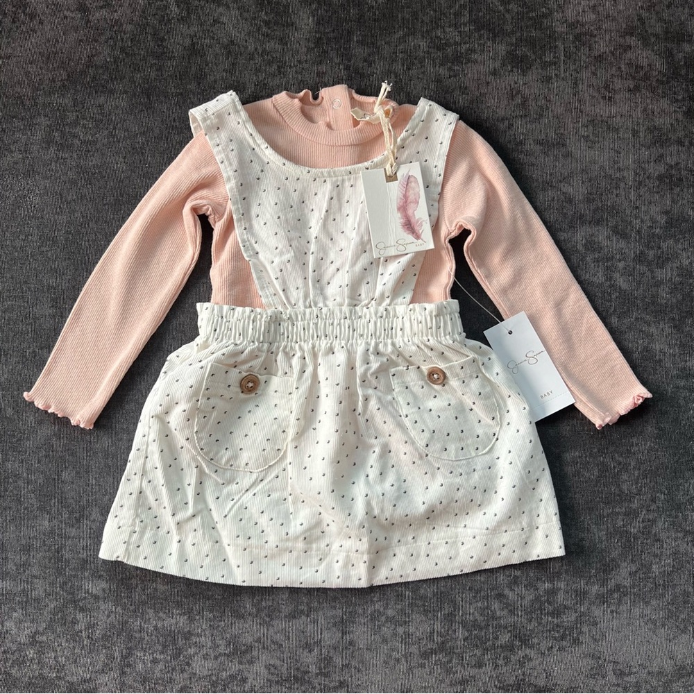 NWT Jessica Simpson Overall Dress Size 12 Months